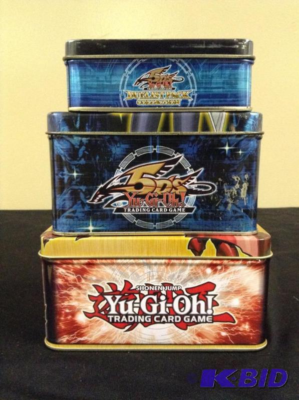 lot 61 image: Yu-Gi-Oh Trading Card Tins with Cards