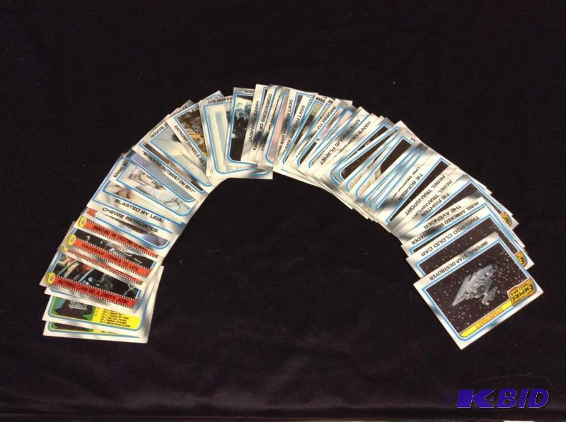 lot 62 image: Variety of Star Wars Trading Cards