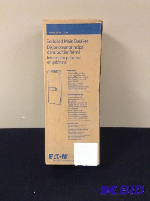 lot 75 image: Outdoor Enclosed 200 Amp Main Breaker Box
