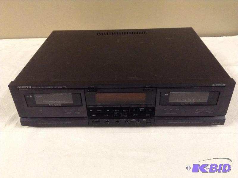 lot 12 image: Onkyo Stereo Double Cassette Tape Deck TA-RW470