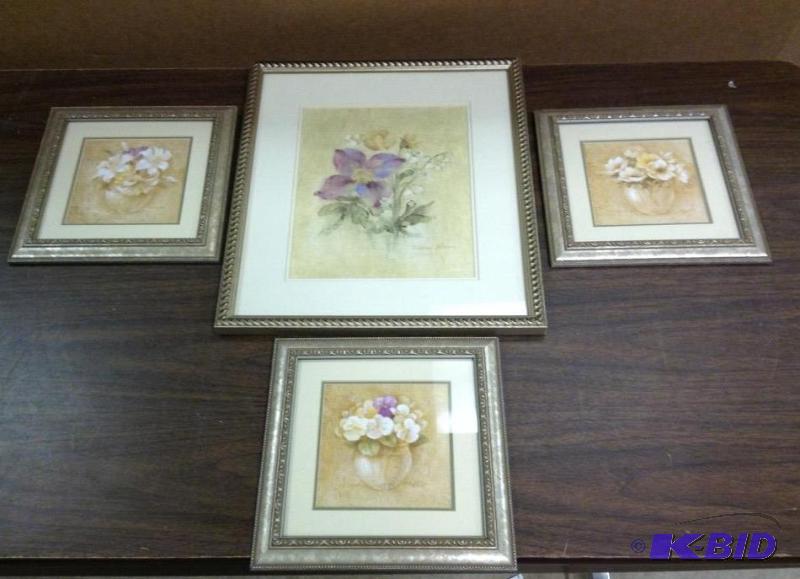 lot 62 image: Floral Wall Art
