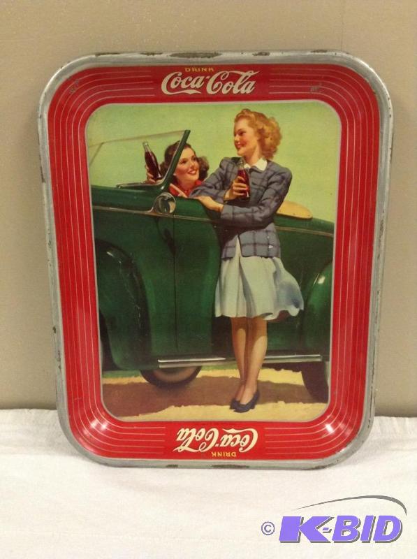 lot 7 image: Awesome Old Coca Cola Tray