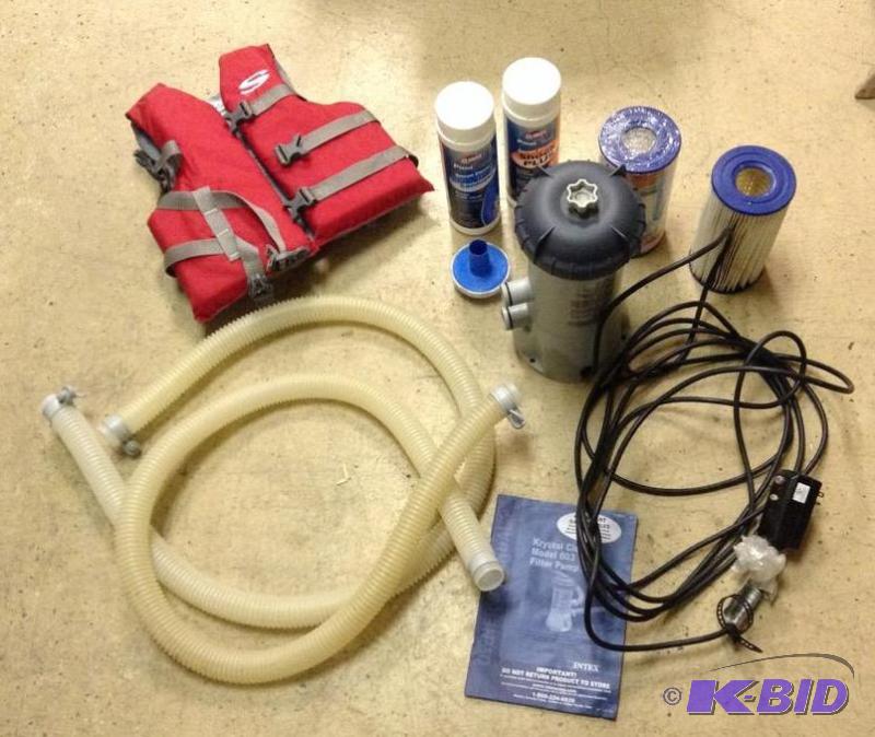 lot 79 image: Intex Krystal Clear Model 603 Above Ground Pool Pump and more