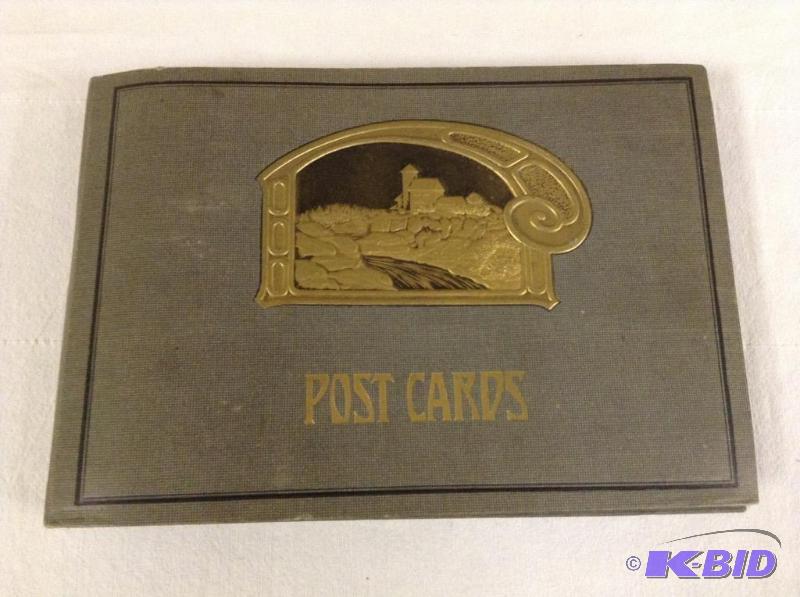 lot 9 image: Vintage Postcard Album with Postcards