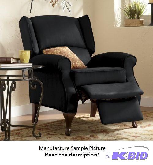 Black Wingback Recliner Chair - This wingback...