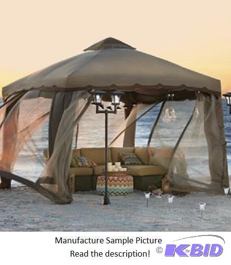 Two Tone Gazebo with Screen - Let your outdoo...