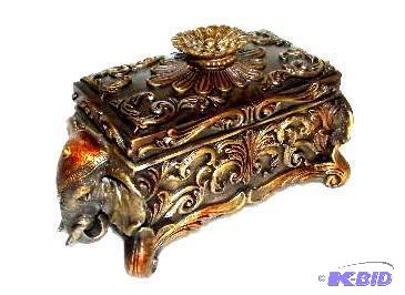 Elephant Jewelry Keeper - 7.5&quot l x 3.5&q...