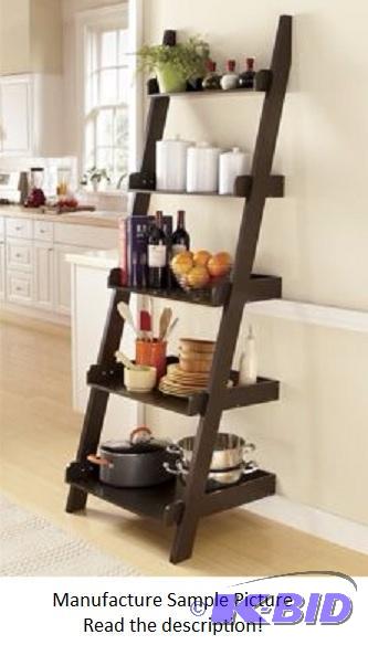 Espresso Ladder Shelf - Ladder shelf looks li...