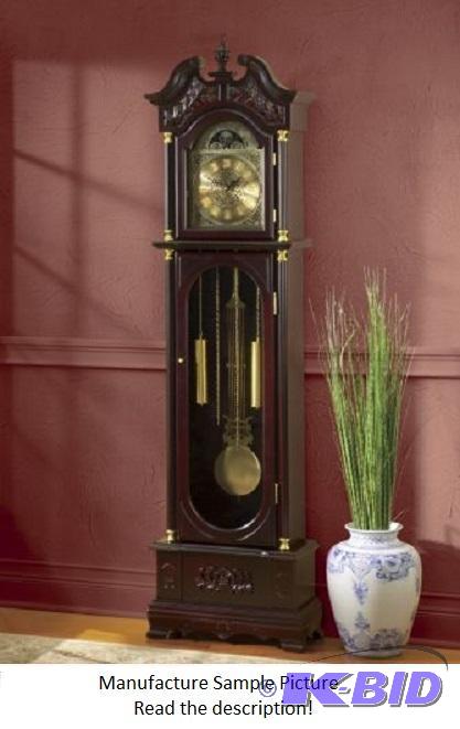 Grandfather Clock - Stunning carved accents a...