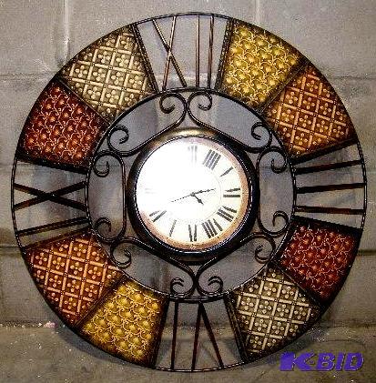 Large Metal Wall Clock - 30&quot in diameter...