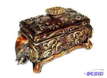 Elephant Jewelry Keeper - 7.5&quot l x 3.5&q...