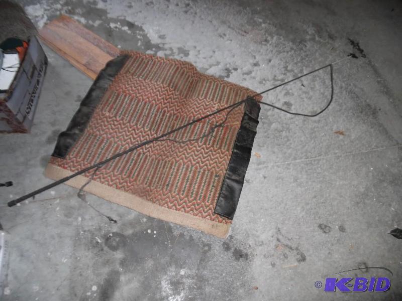 Saddle Blanket and Whip