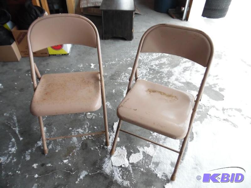 2 Metal Folding Chairs
