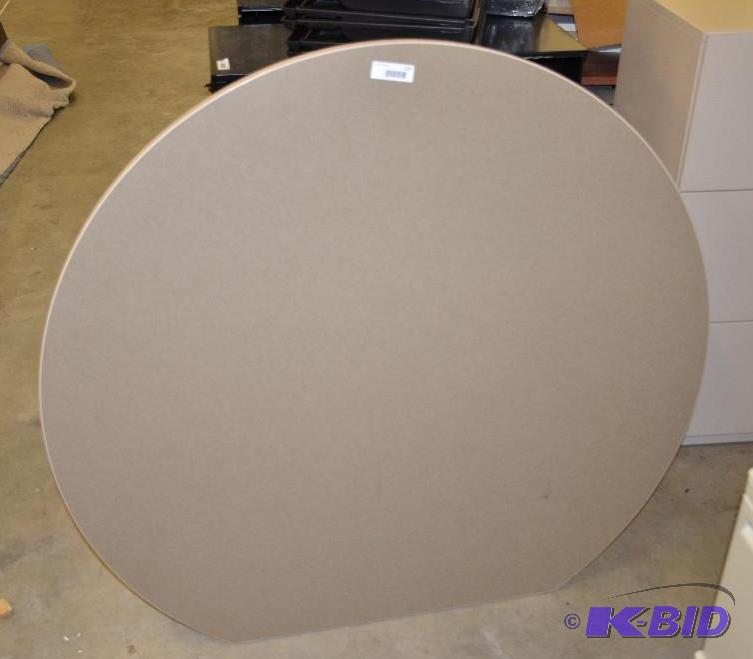 lot 122 image: Desk  table 48" diameter with no base...