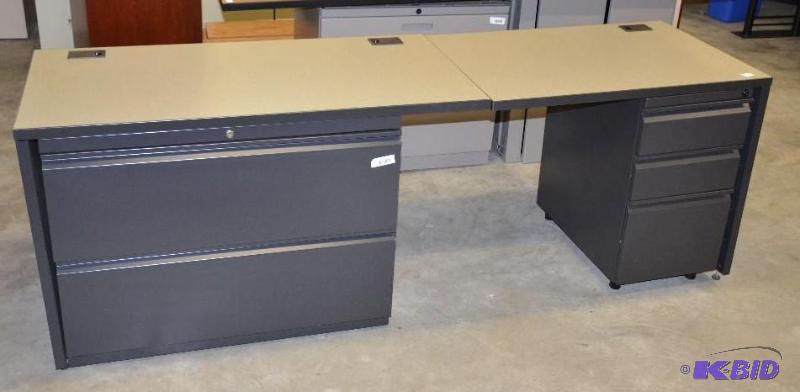 lot 134 image: Two part desk - 36x24" & 48x24"...