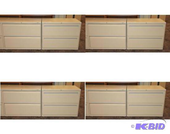 lot 177 image: 9 metal files 2 drawer 30x18x28" 8 files...