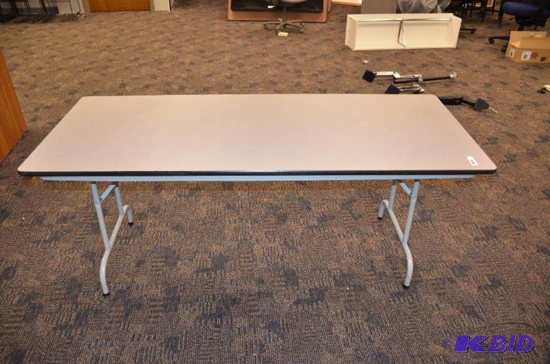 lot 206 image: folding table  desk 72x30"...