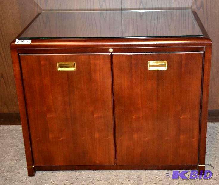 lot 21 image: Beautiful wood cabinet 36x21x30" lots #1...