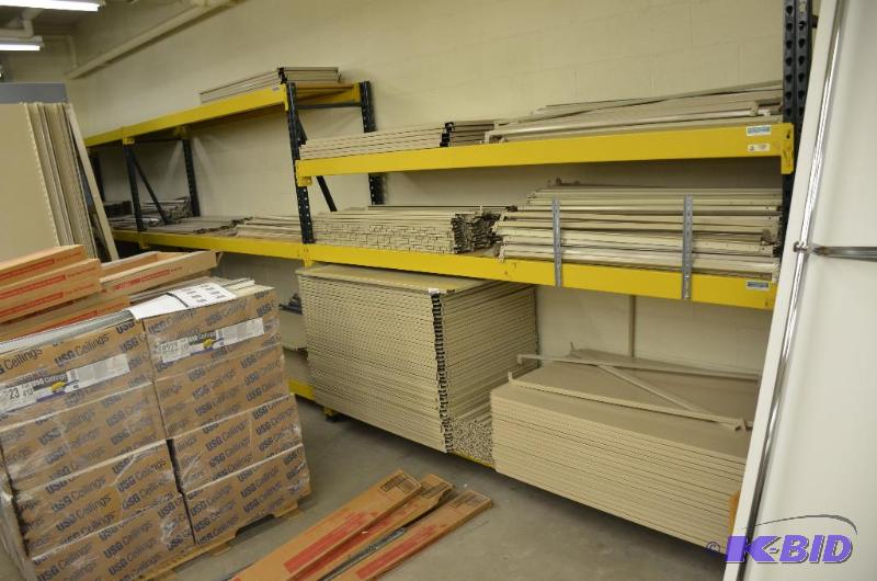 lot 63 image: Huge lot of shelving parts, some the same as ...