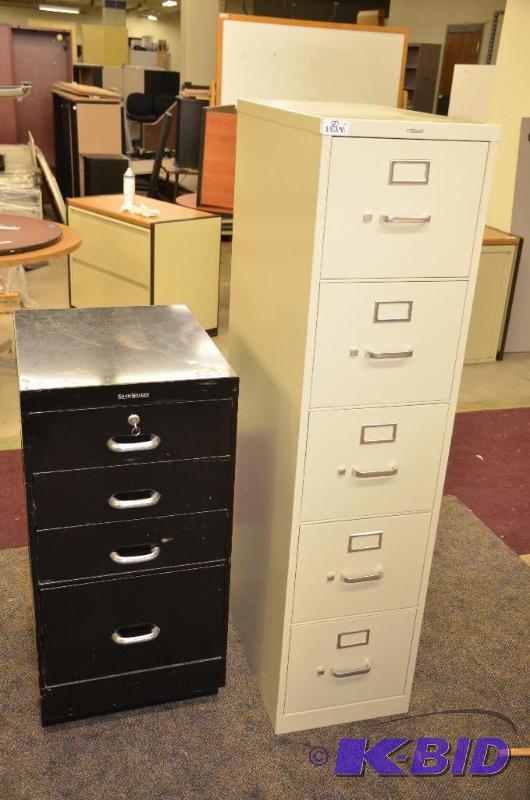 lot 70 image: Two metal files 60x15x27 & 18x22x38"...