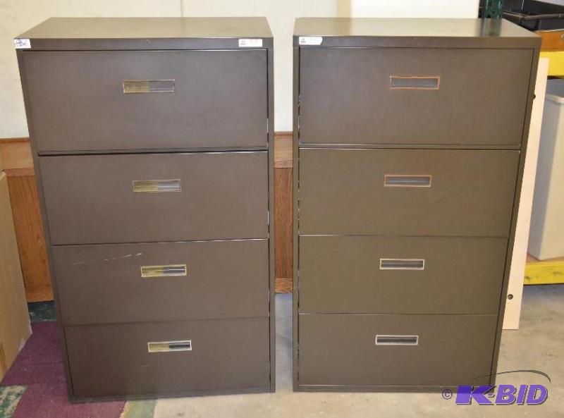 lot 81 image: Two matching metal files 30x18x53"...