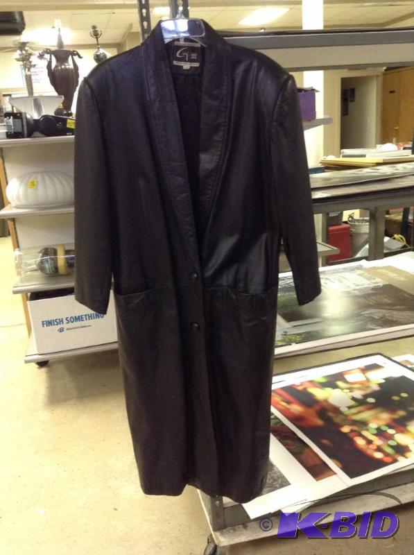Global Identity Long Leather Jacket