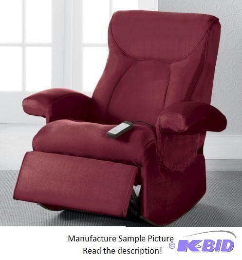 Burgundy Rocker Massage Chair - Rock away or ...