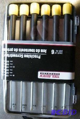 Six Piece Precision Screwdriver Set by Tool B...