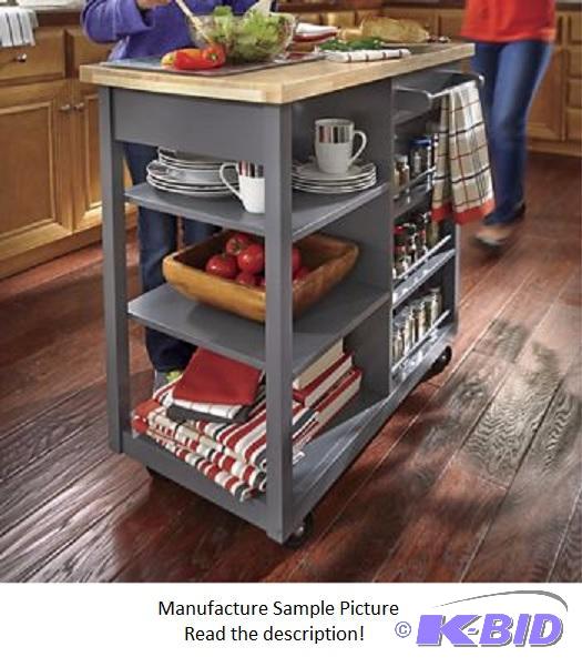 Kitchen Cart - Graphite Color - This cart has...