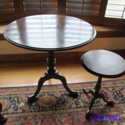 lot 11 image: Flip Top & Candle Tables