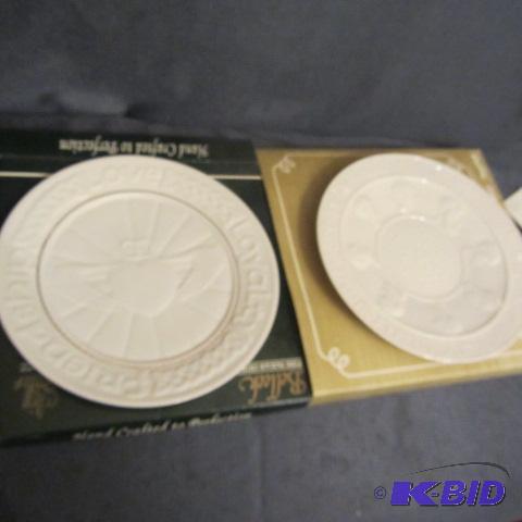 lot 113 image: Belleek Millennium Plate