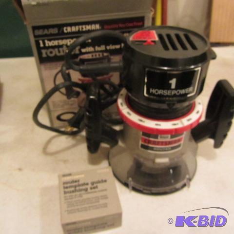 lot 308 image: Craftsman Router, Bits