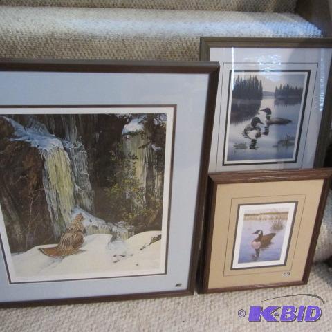 lot 346 image: Grouse, Loon, Canada Geese