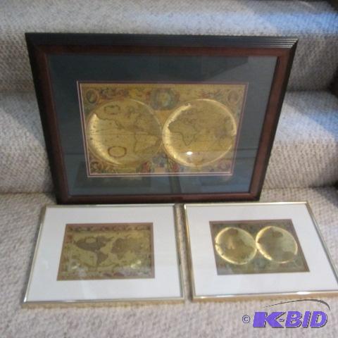 lot 348 image: Gold World Maps