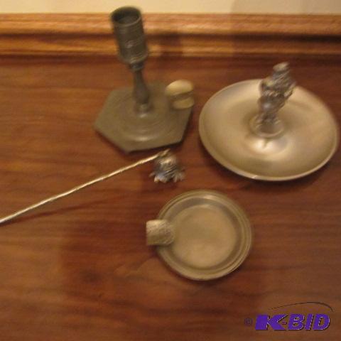 lot 37 image: Pewter Santa Dish, Ash Tray