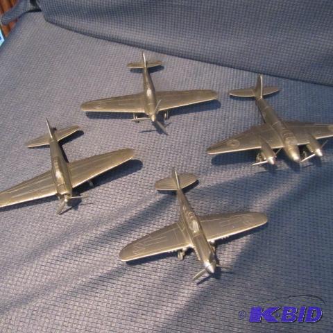 lot 397 image: Pewter Fighter Planes