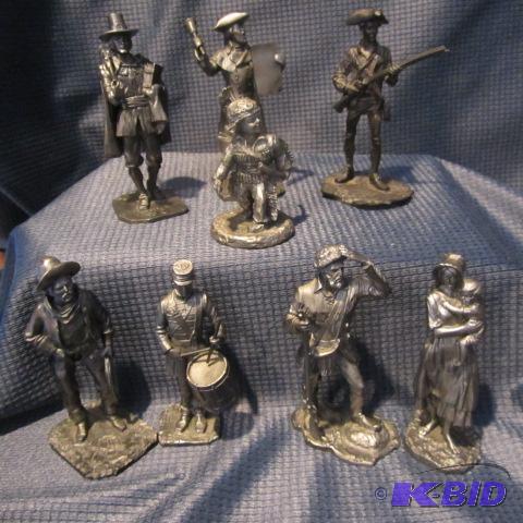 lot 402 image: Pewter Figures