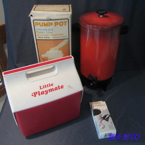 lot 492 image: Coffee Maker, Server, Cooler