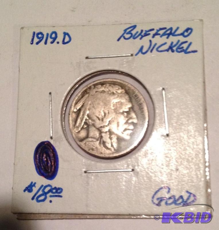 1919-D Better Date Buffalo Nickel