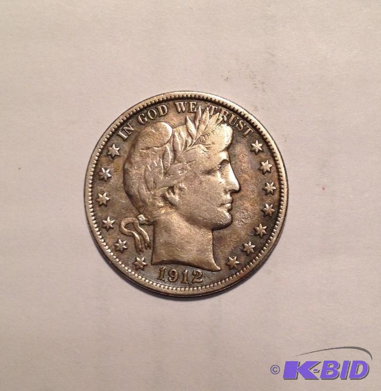 1912 Barber Half Dollar Nice Better Grade strong LIBERTY