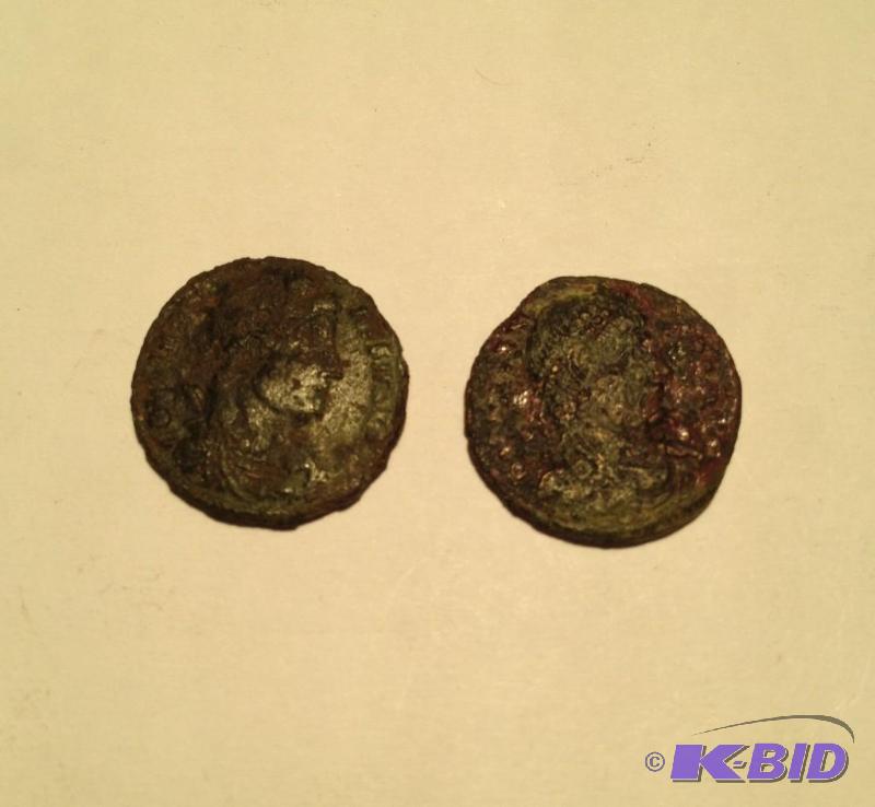 Lot of 2 Ancient Roman 1500 Year Old Coins