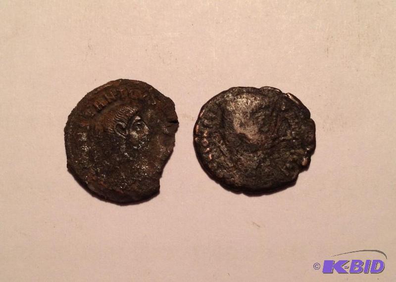Lot of 2 Ancient Roman 1500 Year Old Coins