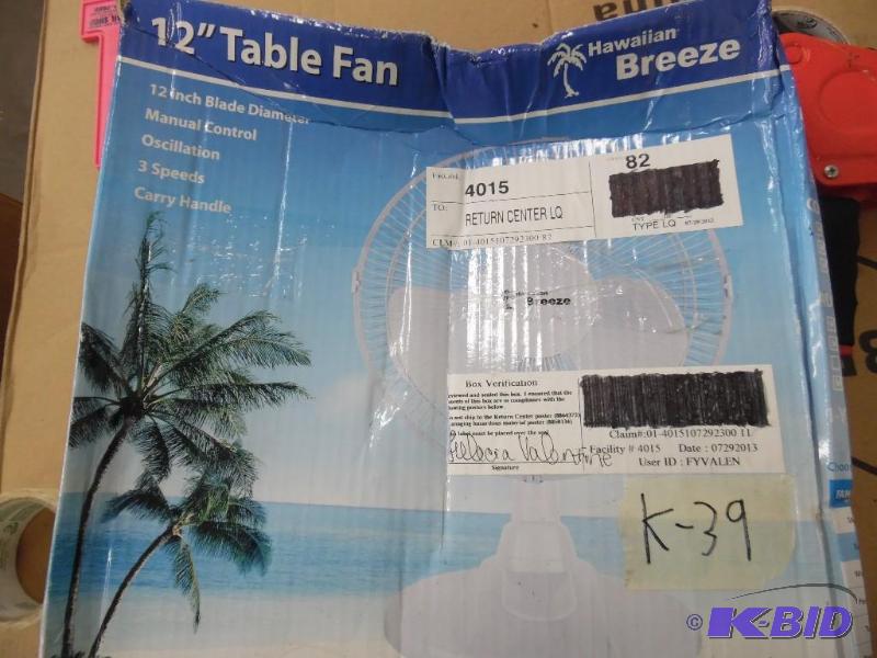 TABLE FAN