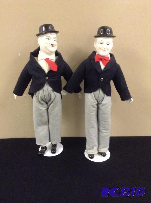 lot 15 image: Laurel & Hardy Porcelain Dolls