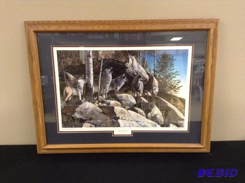 lot 16 image: Framed, Signed & Numbered Rocky Outpost by Jim Hansel