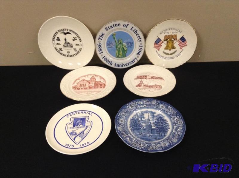 lot 50 image: Group of Collector Plates - MI, IA, , MN, WA & More
