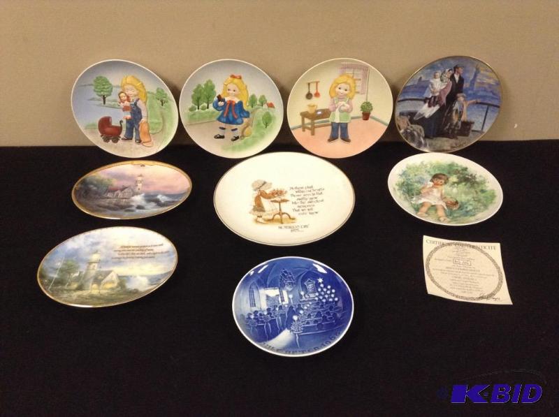 lot 51 image: 9 Collector Plates