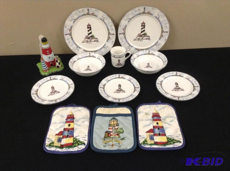 lot 52 image: Lighthouse Dinnerware & Accessories
