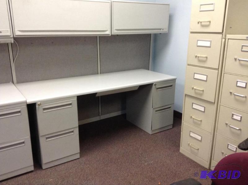 lot 121 image: Allsteel Office Systems Workstation 6