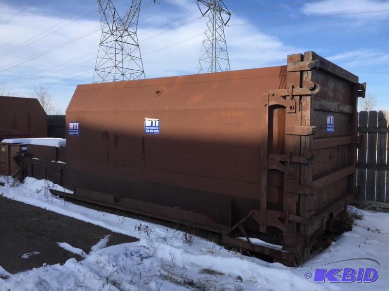 lot 132 image: Large Roll-Off Dumpster with Compactor Capability